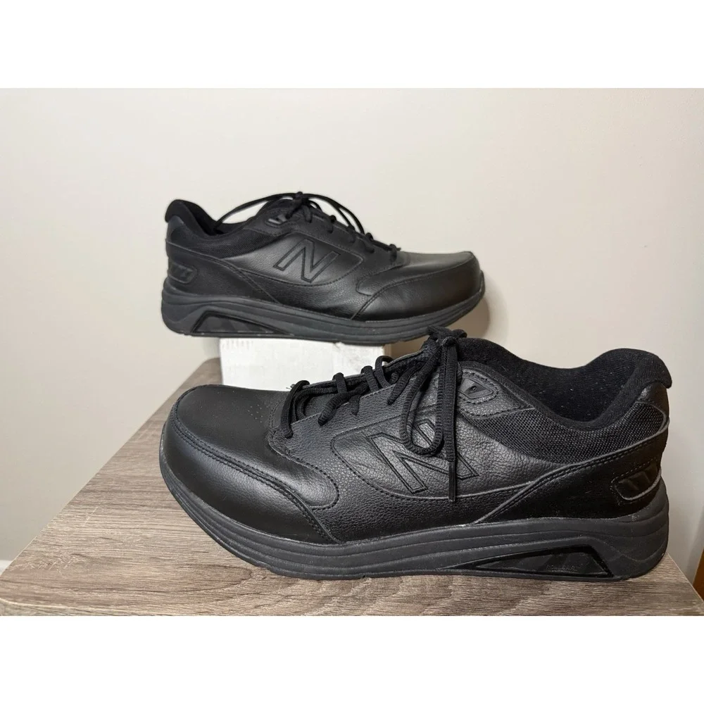 New Balance 928 MW928BK3 Men's 11.5 4E Black Leather Walking Shoes Extra Wide